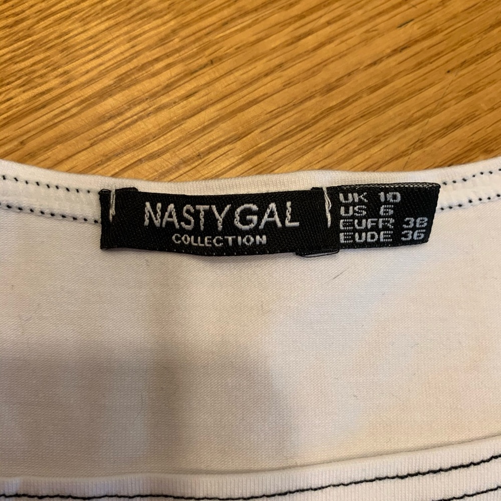 Nasty girl white crop top